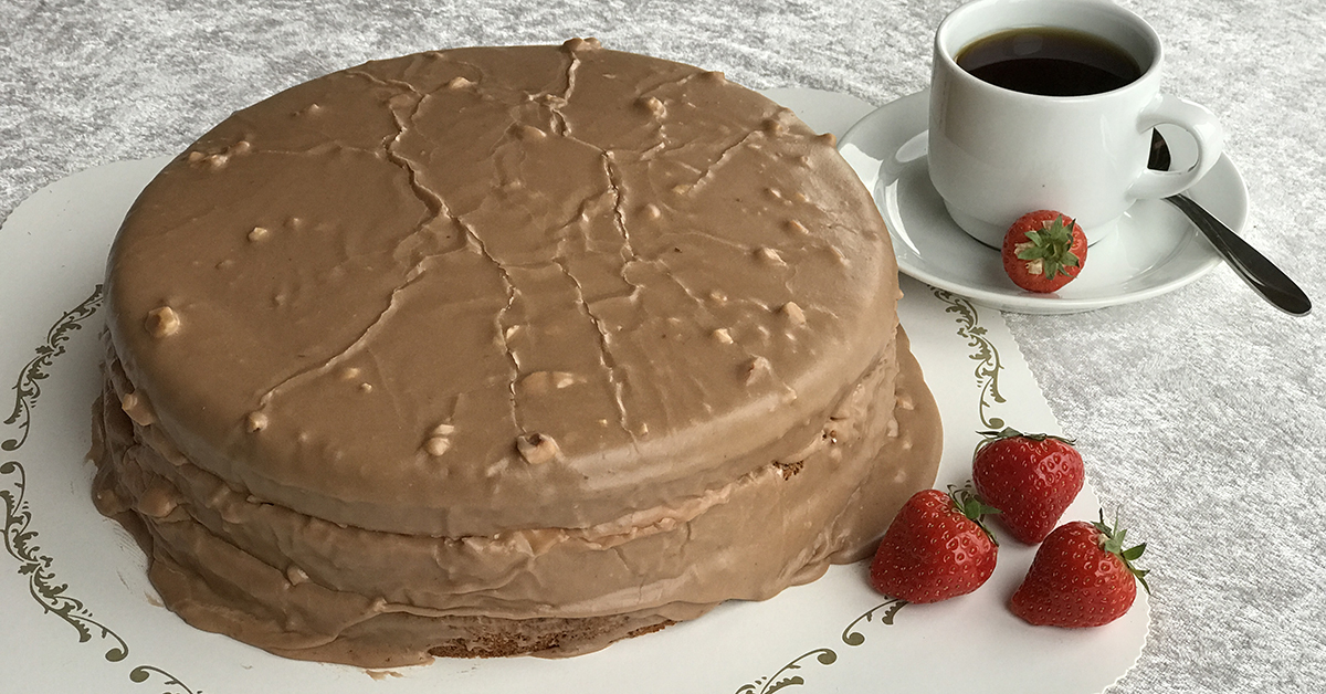 sjokoladekake levert av Kråko Gjestetun